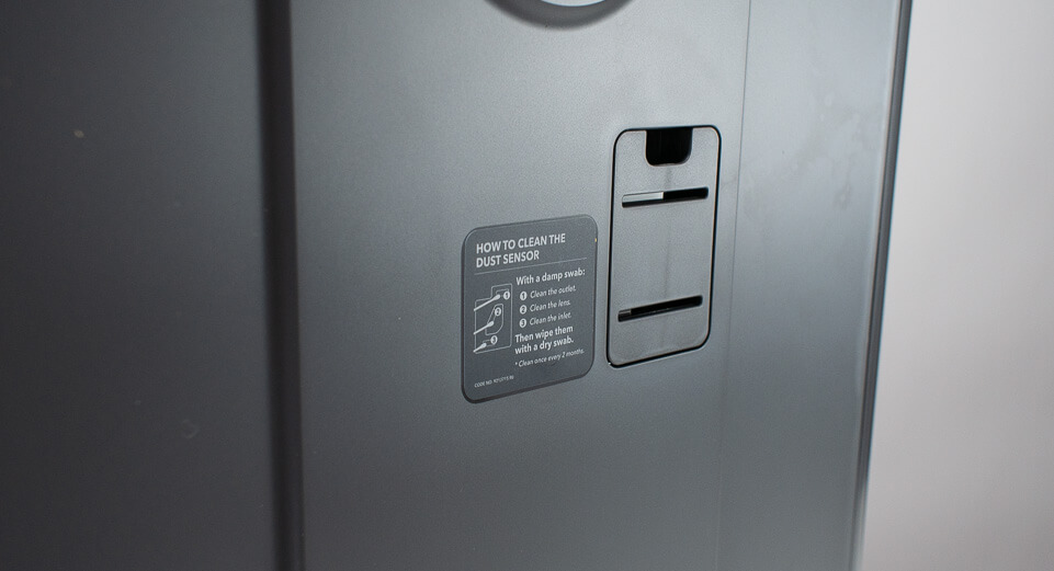 airmega particle sensor close