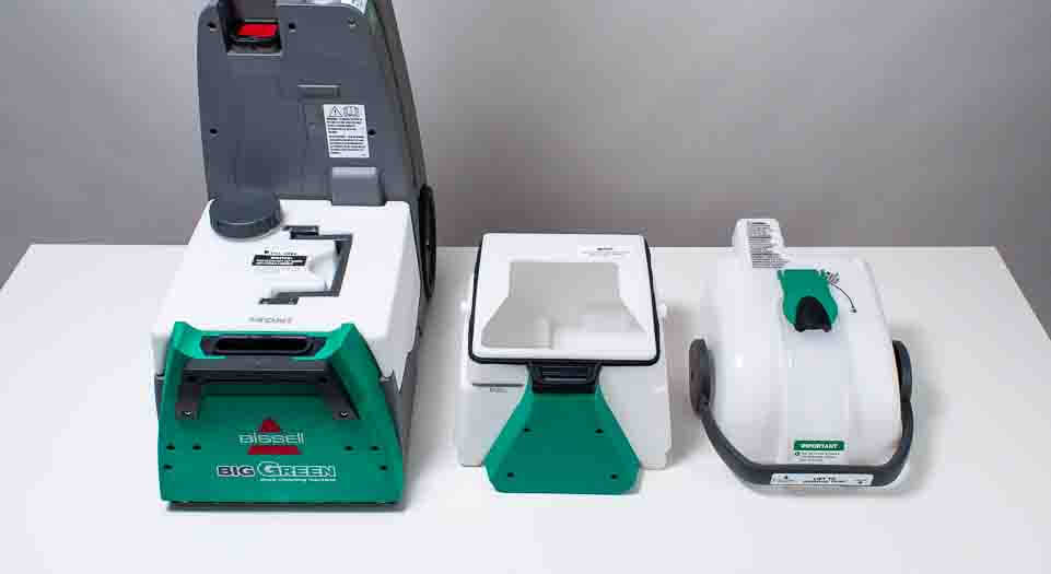 big green disassembled