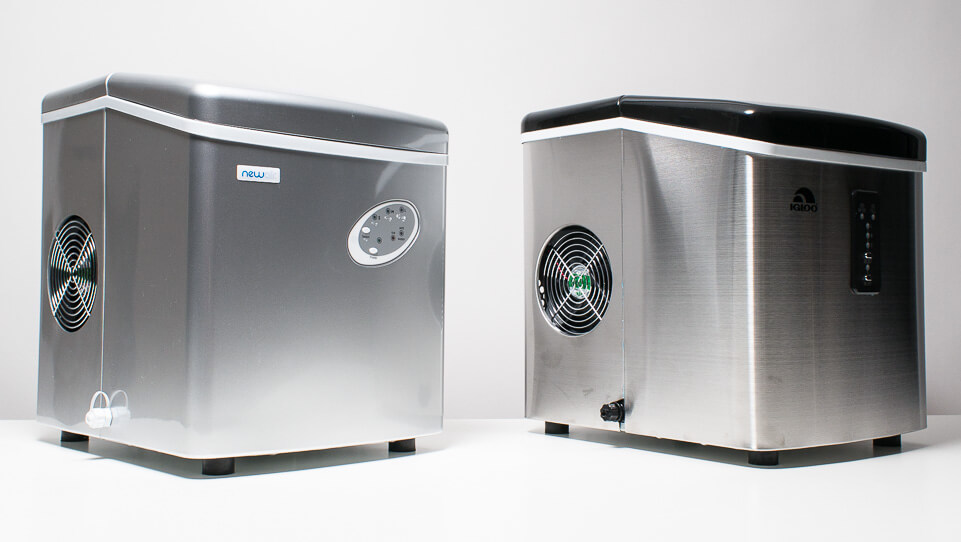 ice makers side by side angled