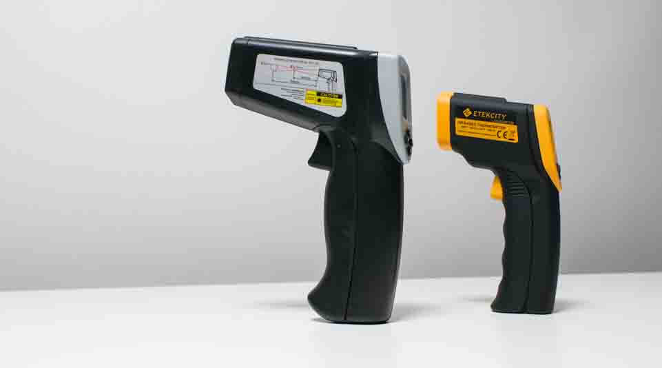 etekcity ir thermometer size comparison